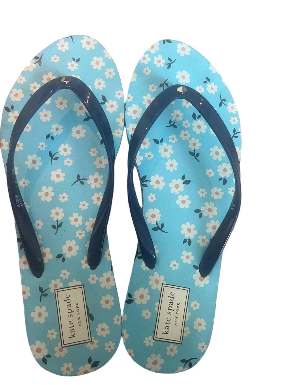 Kate Spade New York women's flip flop sandals Sz 10 vacation beach costal summer